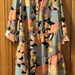 Who What Wear Pastel Floral Dress